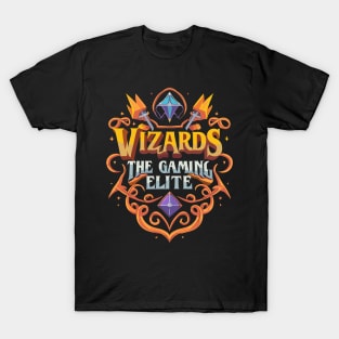 Wizards : the Gaming elite in the style of Mystical Symbols T-Shirt